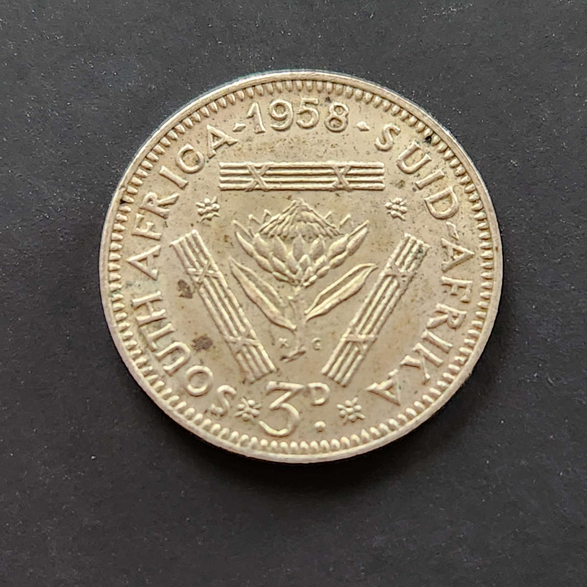 1958 South African Threepence 1958