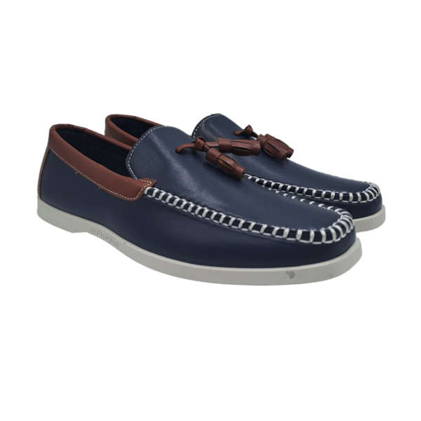 Rue 21 Moccasin Navy Tan