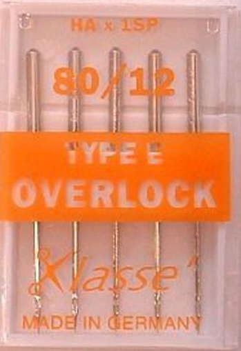 Klasse Type E HAX1SP Special Super Stretch Serger  Sewing Machine needles Needles - 80 12