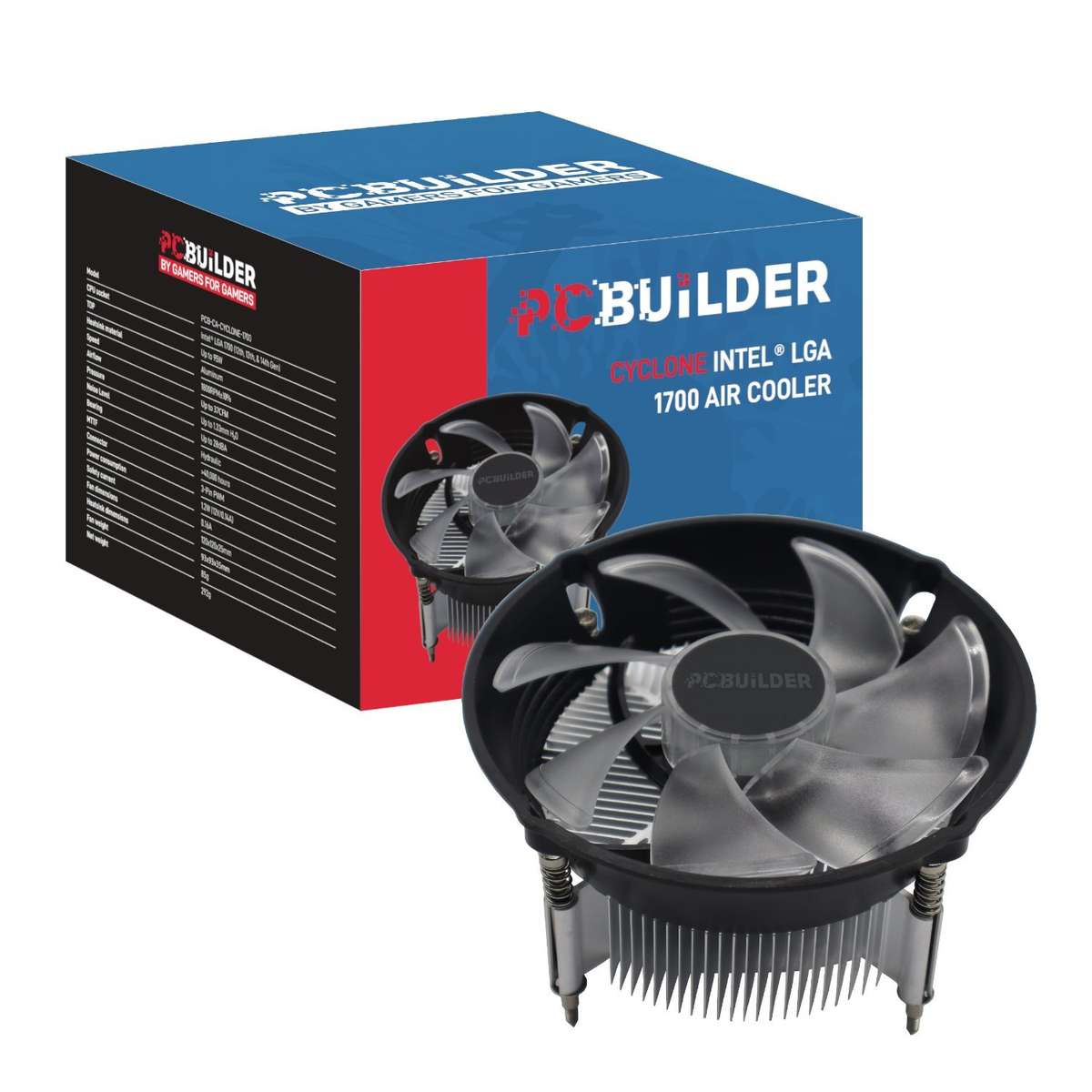 PCBuilder CYCLONE Intel&#xAE; LGA 1700 Air Cooler