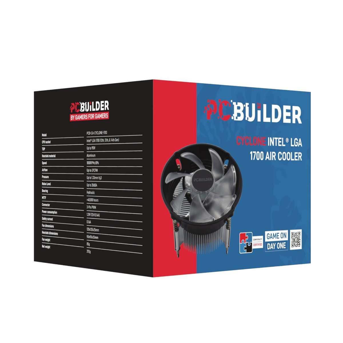 PCBuilder CYCLONE Intel&#xAE; LGA 1700 Air Cooler
