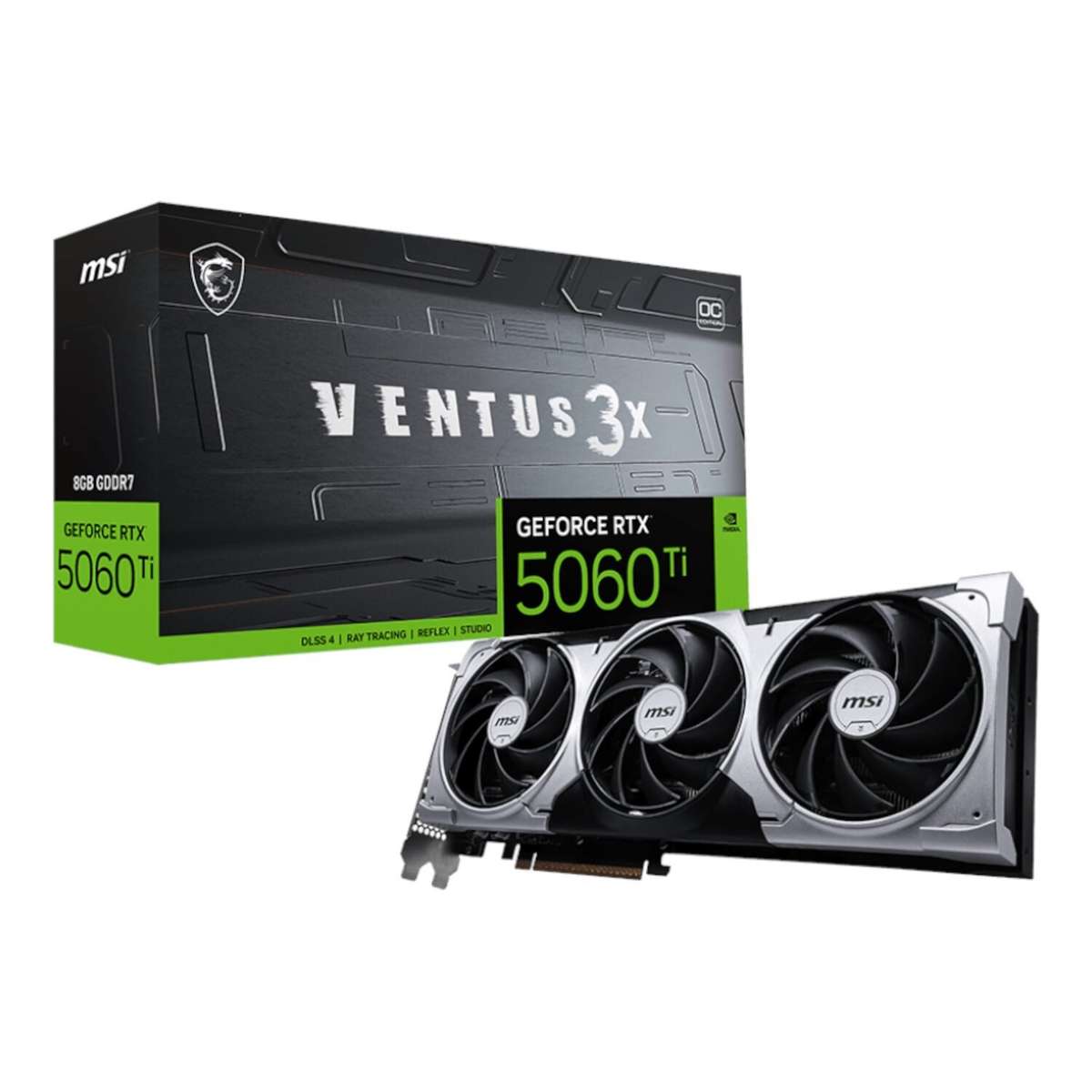MSI GeForce RTX 5060 Ti VENTUS 3X OC 8GB GDDR7 Graphics Card