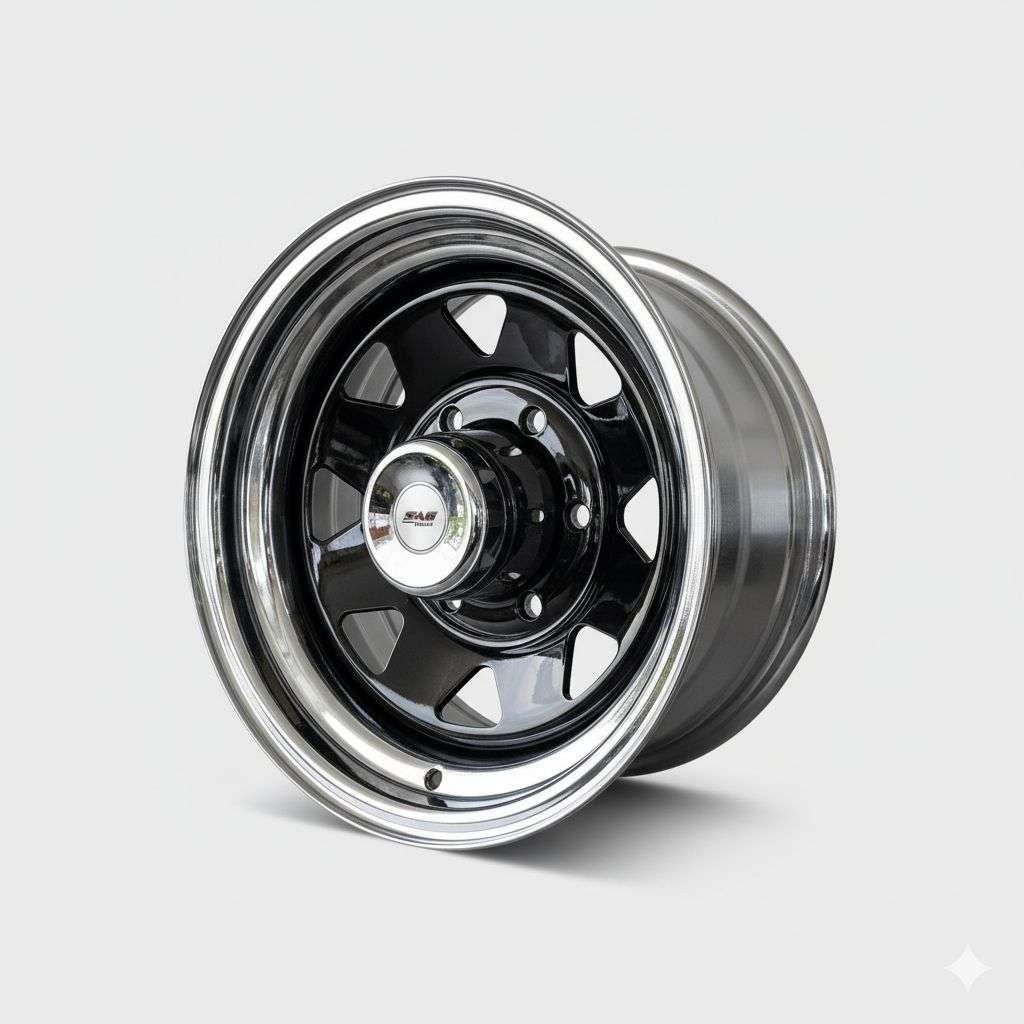 Mags & Wheels - 14 Inch Steel Mag Wheel Rims 14*7J 6 Hole - Black ...