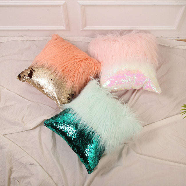 Two way sequin cushion discount