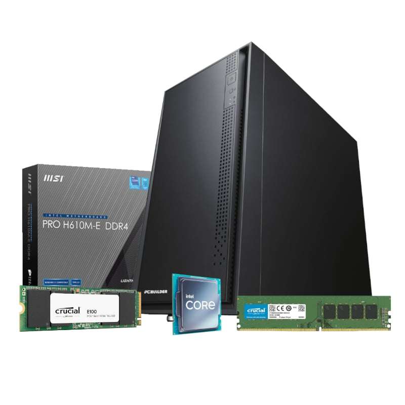 PC Desktops & All-in-Ones - PCBuilder Intel i3-12100 OFFICE MASTER Core ...