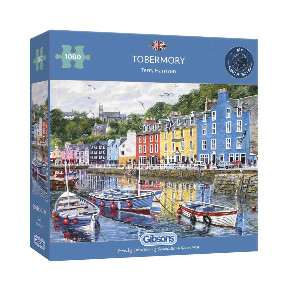 Puzzle Gibsons 1000 Pièces 'Tobermory' Par Terry Harrison - Paysage écossais - Neuf
