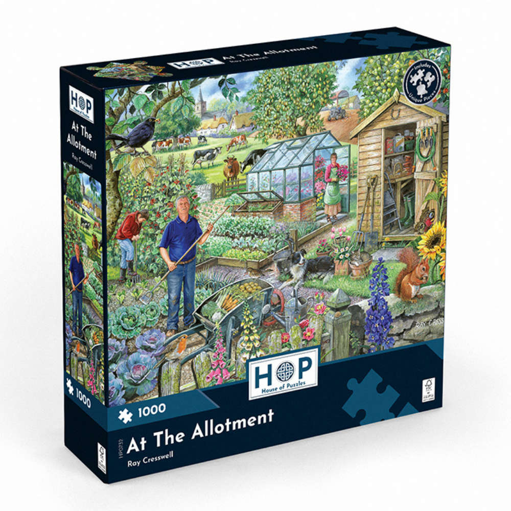 Other Puzzles - House of Puzzles - At The Allotment - 1000 Piece Jigsaw ...