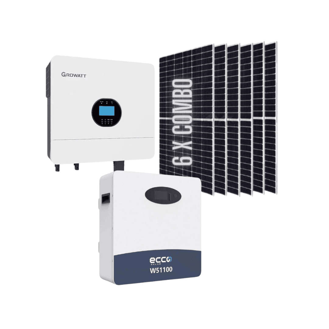 Inverters - 6KVA / 6000W MPPT 100A Growatt Hybrid Inverter + 5.12kWh ...