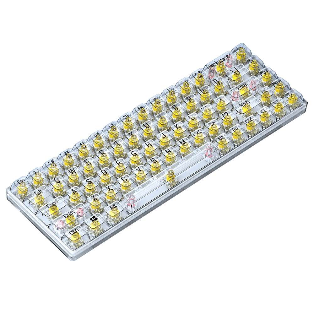 Keywolf Keyboard Keyboards - T-WOLF T40 150cm Wired Mechanical Keyboard with Clear ...