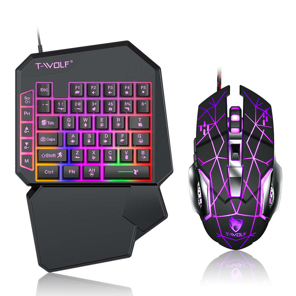 Keyboards & Mice - T-WOLF TF900 Gaming Keyboard 40 Keys One-Handed ...