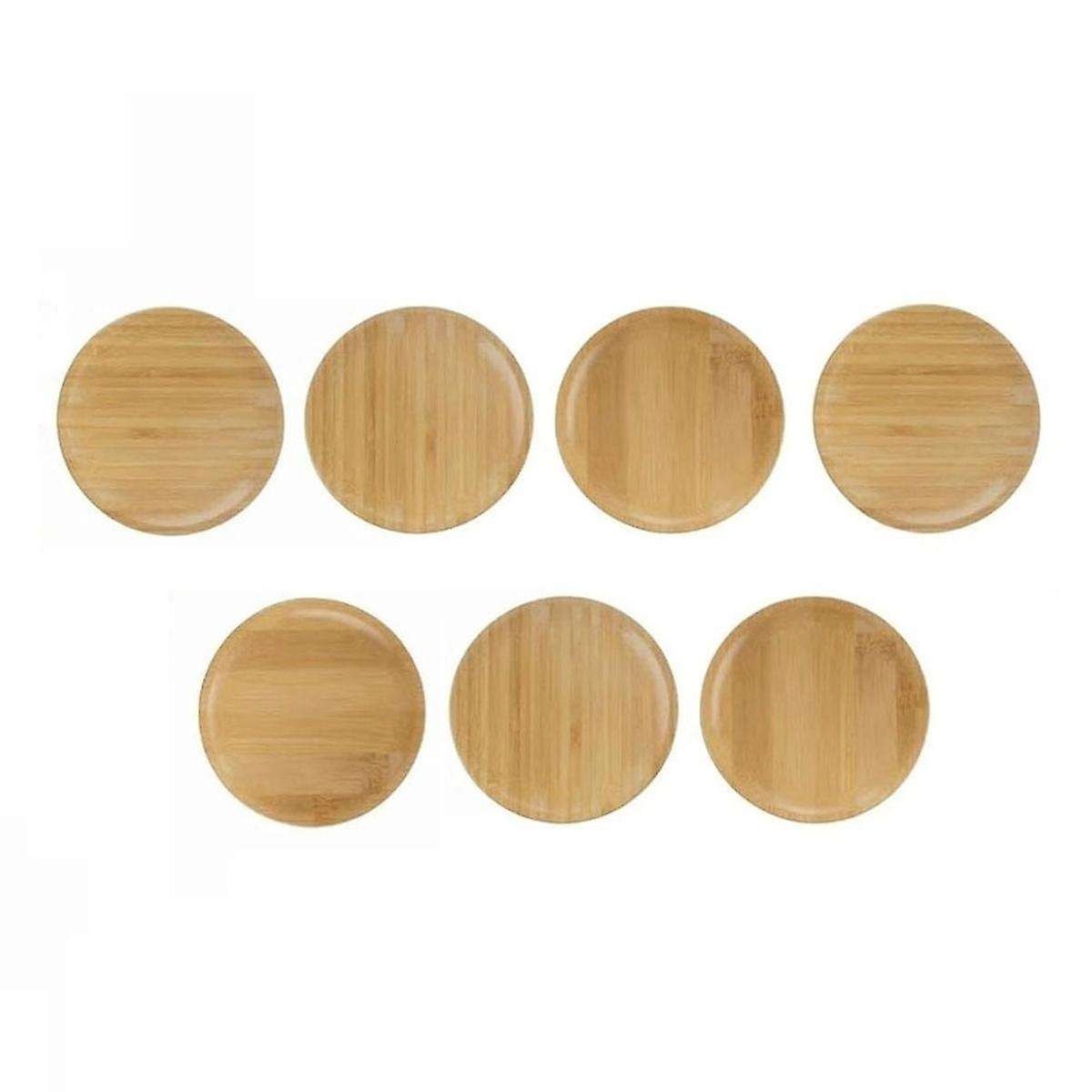 Shukong 9 Pcs Wine Glass Charcuterie Tor Set, Charcuterie Plate Board Straw Brush 4 Inch Charcuterie Wine Glass Holder Hole Bamboo Atizer Plates Bars