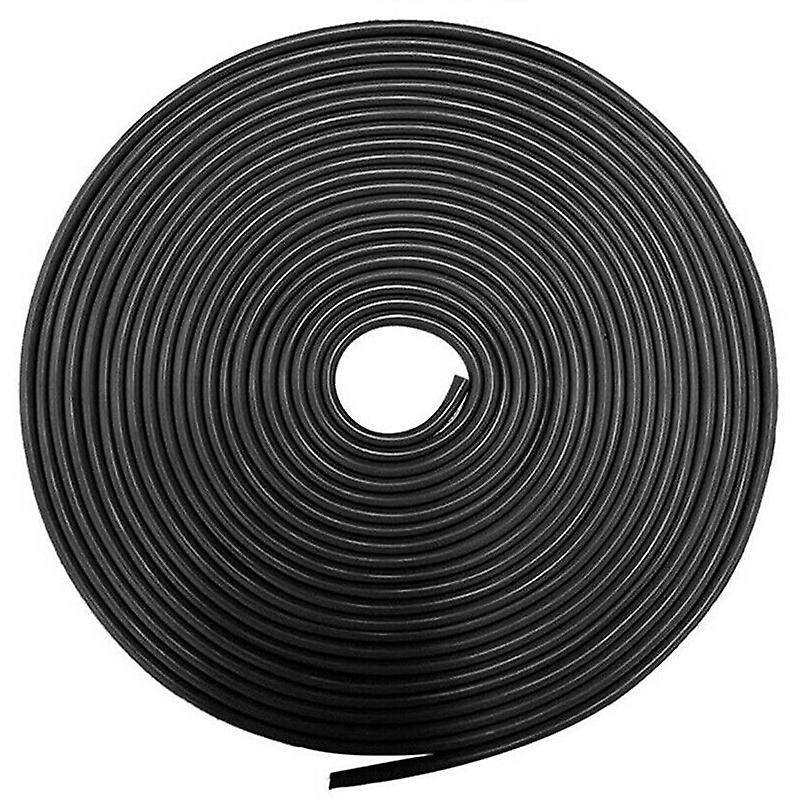 D-Shape Black Rubber Car Door Seal Strip – Universal Fit For Hood Trunk & Window Trim
