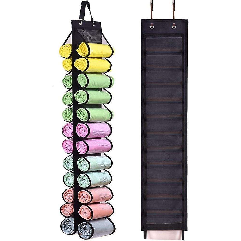 Vatrevo Easel/Wall Mount Craft Storage Rack (Black) – Convertible Organizer for Wrapping Paper, Tissue Paper & Vinyl Rolls – Metal Scroll Design