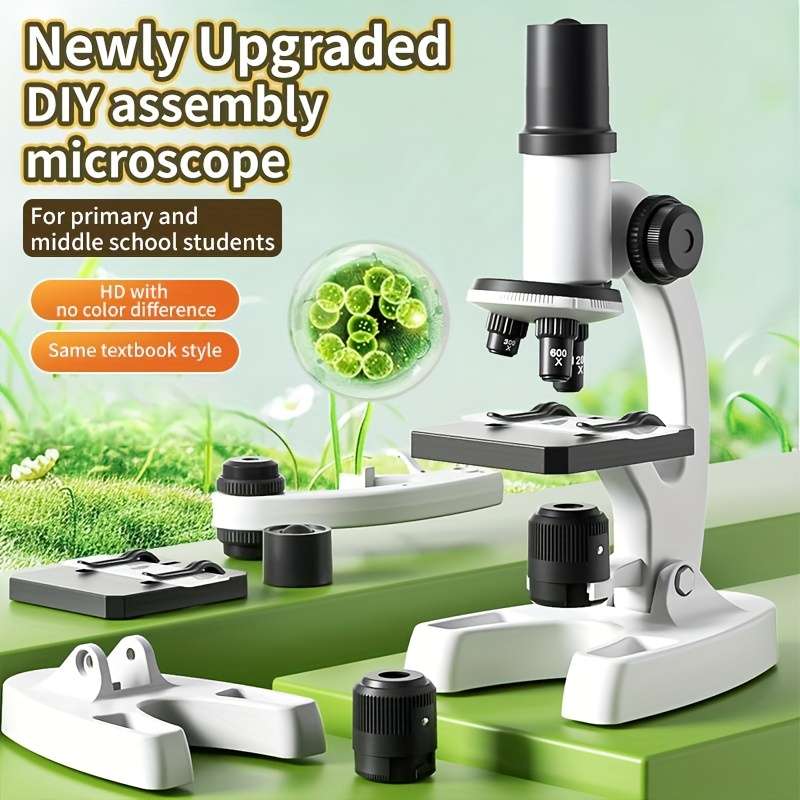 Telescopes - Microscope Kit Designed Students 300X 1200X Zoom ...