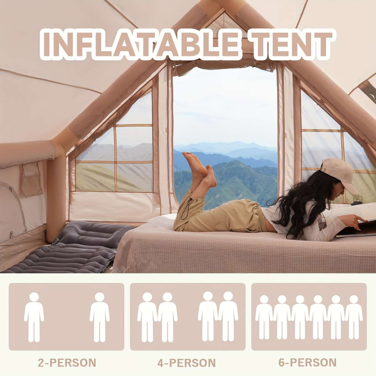 Windows Inflatables Other Camping & Outdoors - Pakicetus Inflatable Camping Tent Xxl People ...