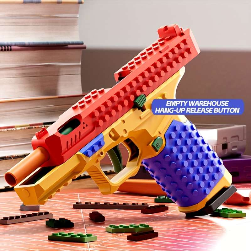 Other Toys - Cool Building Block Gun Model Realistic Firing Mechanism ...