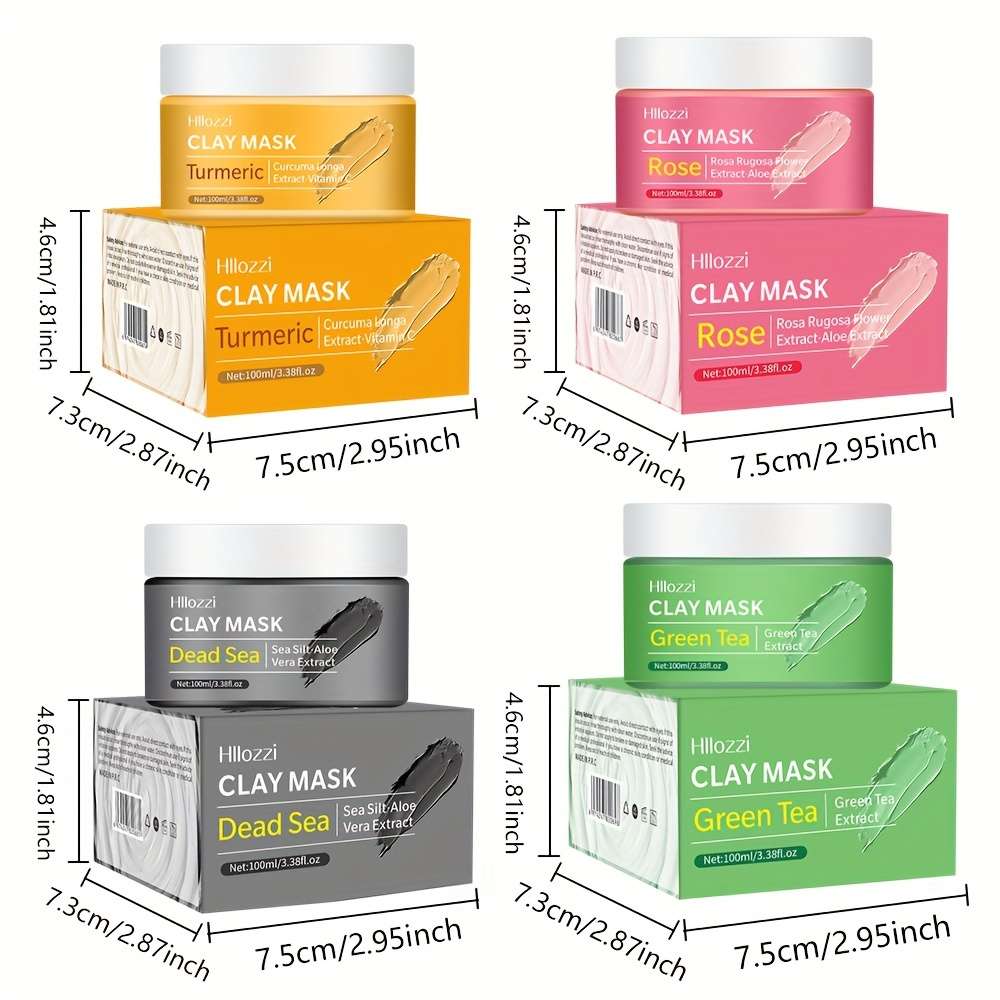 Mask Aitems Face - Facial Mask Items 100Ml 3.38Fl.Oz 4Pcs Clay Mask was listed for ...