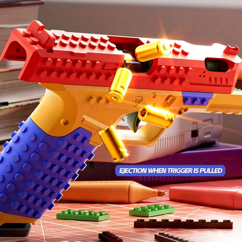Other Toys - Cool Building Block Gun Model Realistic Firing Mechanism ...