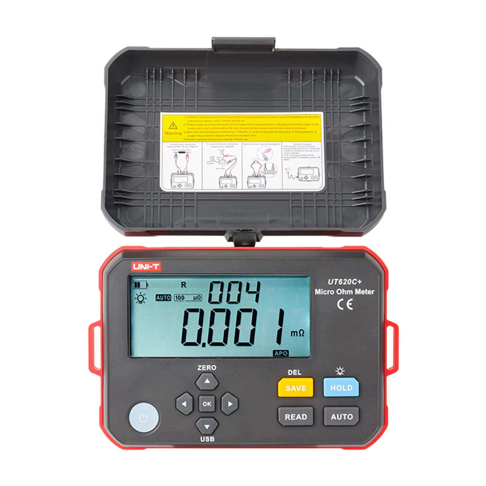 Multimeter - Black - UNI-T UT620C+ Plus Micro Ohmmeter 0.001m to 300.0k ...
