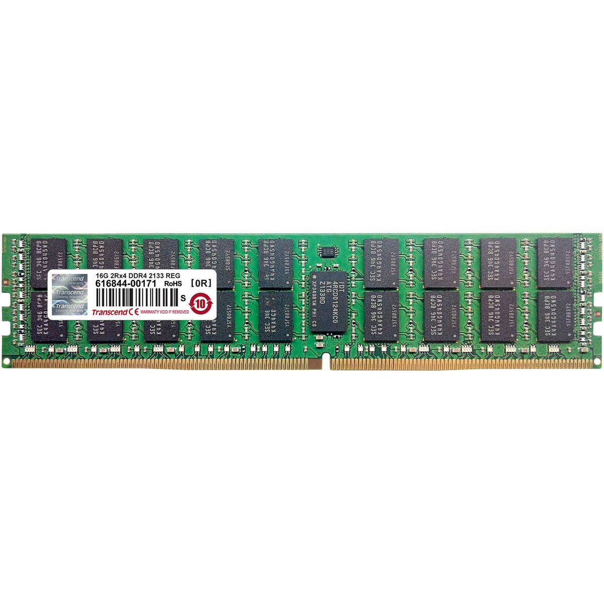 Memory (RAM) - Transcend 16GB Registered ECC DDR4-2133 288-Pin REG