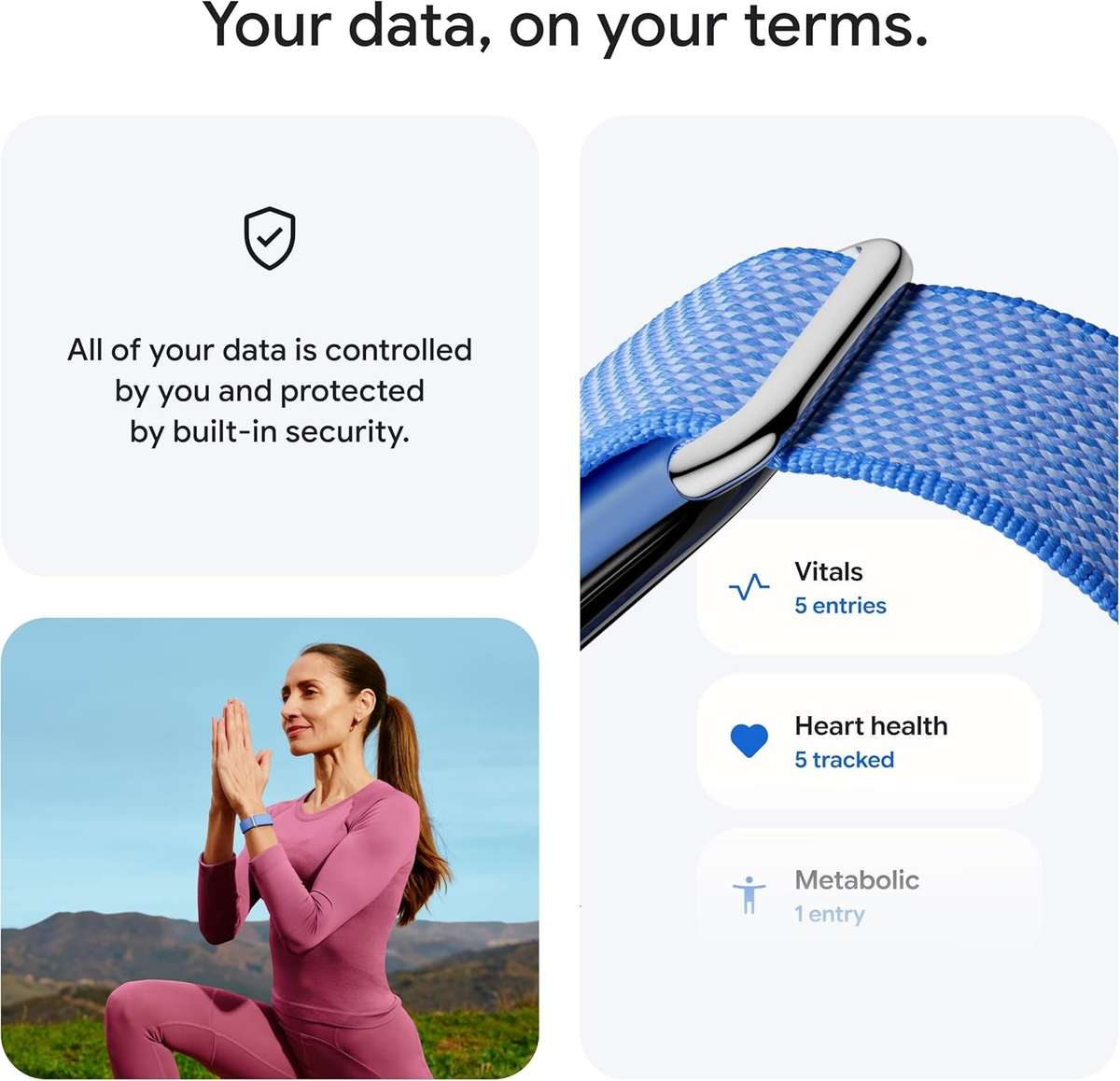 Smart Watches - Google Fitbit Air Fitness Tracker | Screenless Health ...