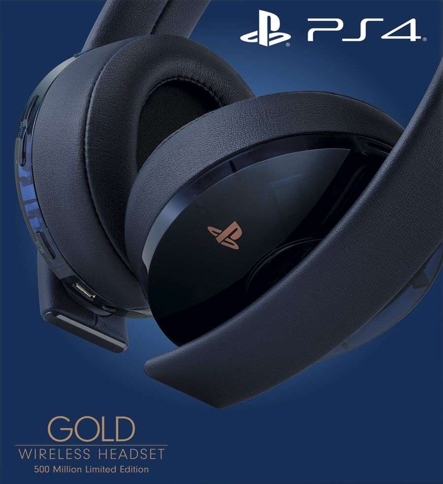 Sony playstation 4 gold wireless headset 7.1 surround sound 500 million deals