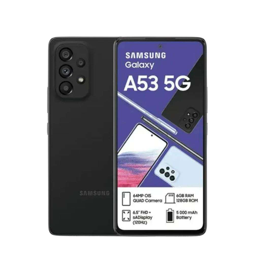 Samsung - Samsung Galaxy A53 5G 128GB Dual Sim Awesome Black Demo