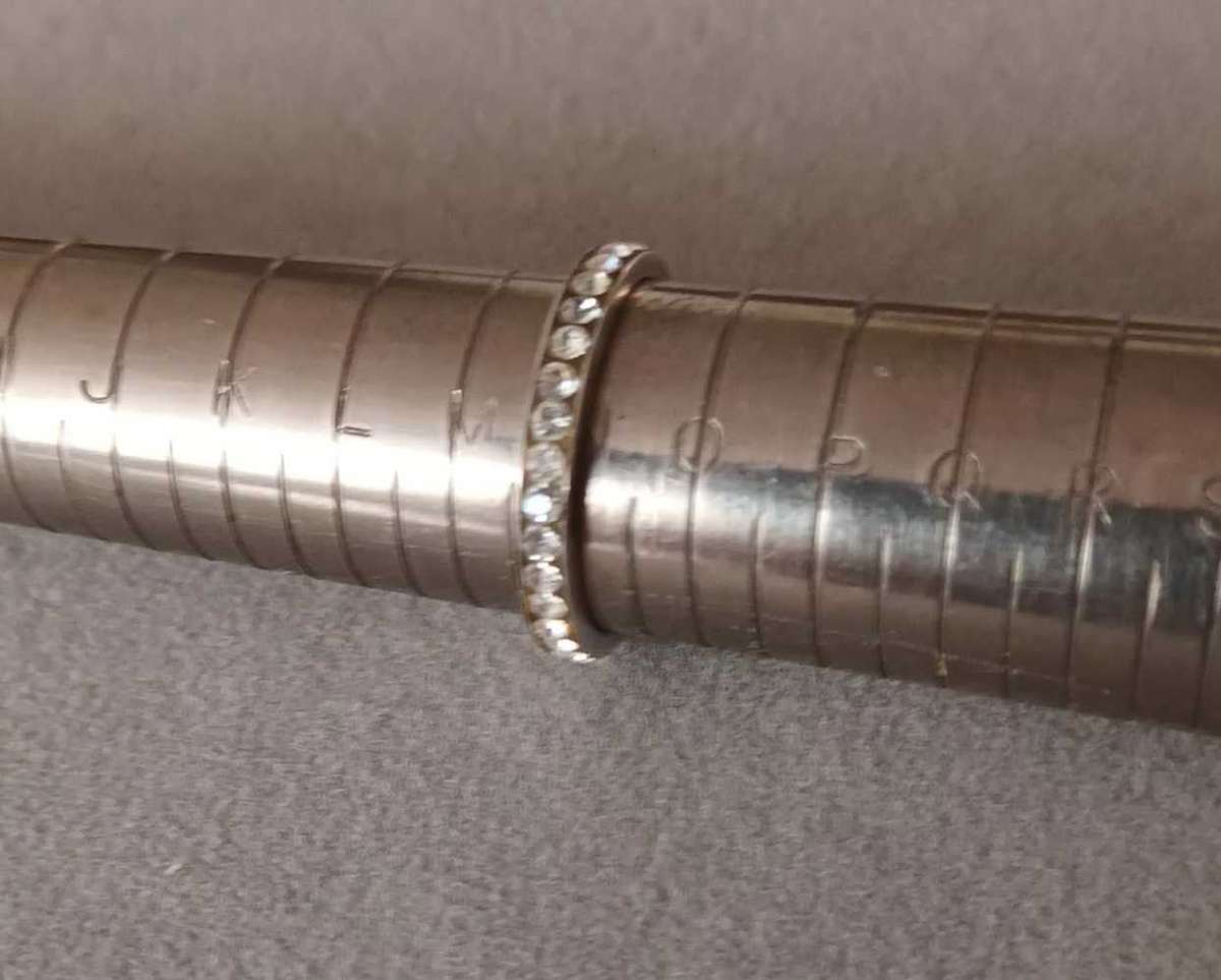 925 STERLING SILVER FULL ETERNITY RING 1.59g