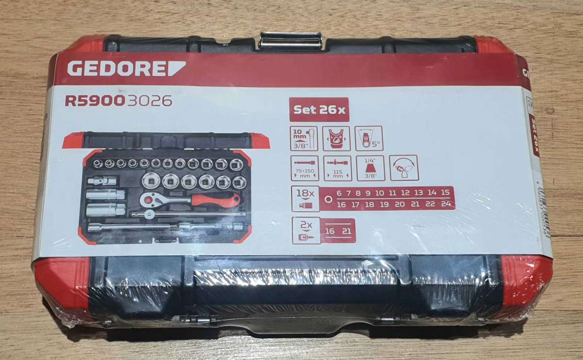 Gedore 3/8 drive 26pce socket set
