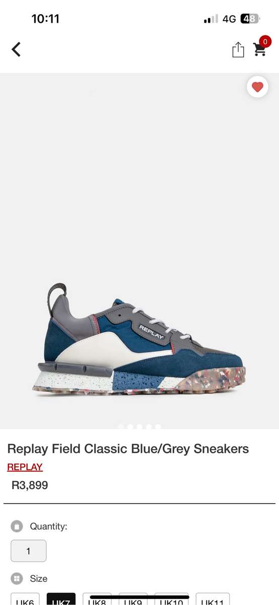 Replay field classic blue/gray sneakers