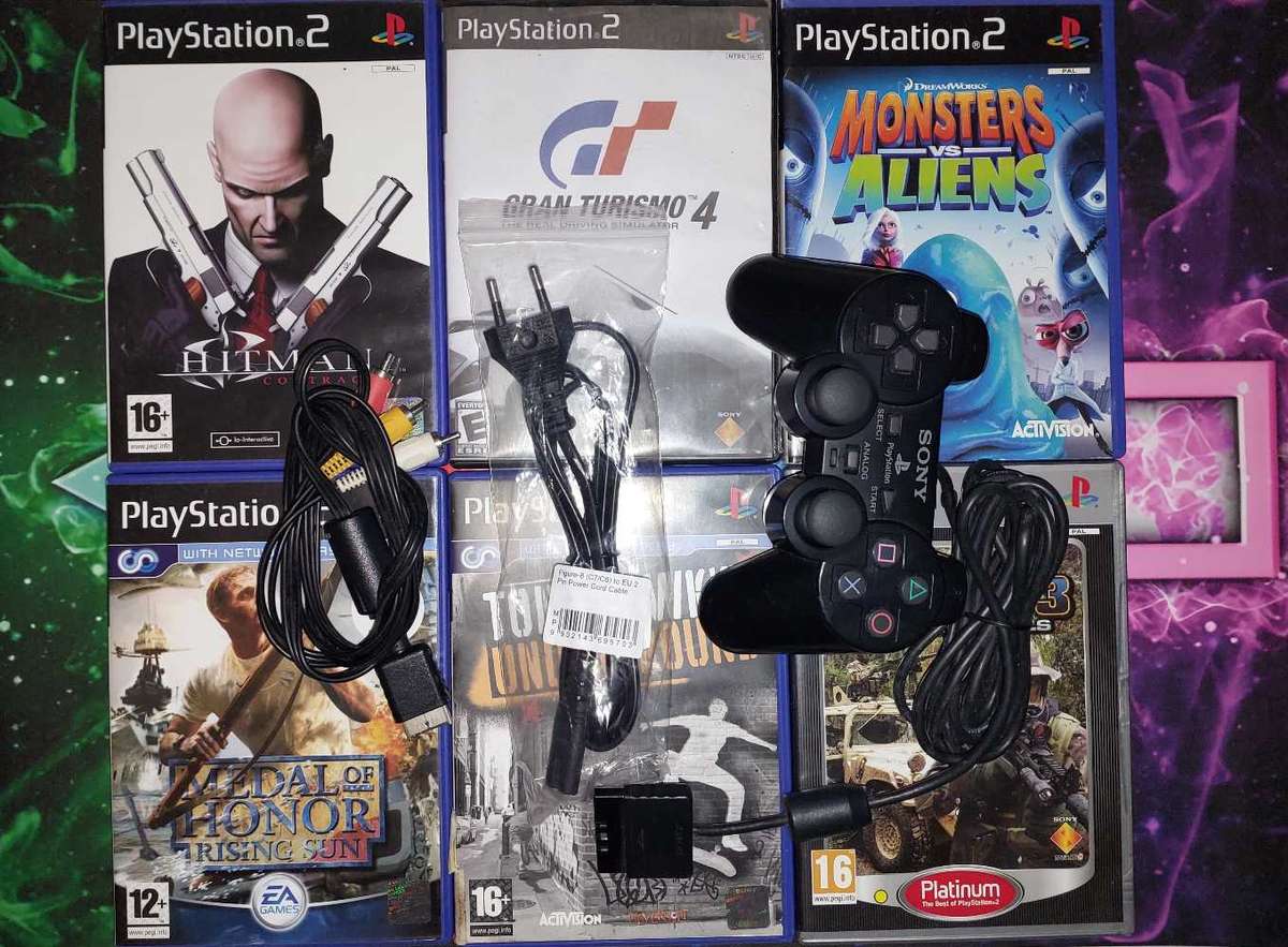 Playstation 2 + x6 Games