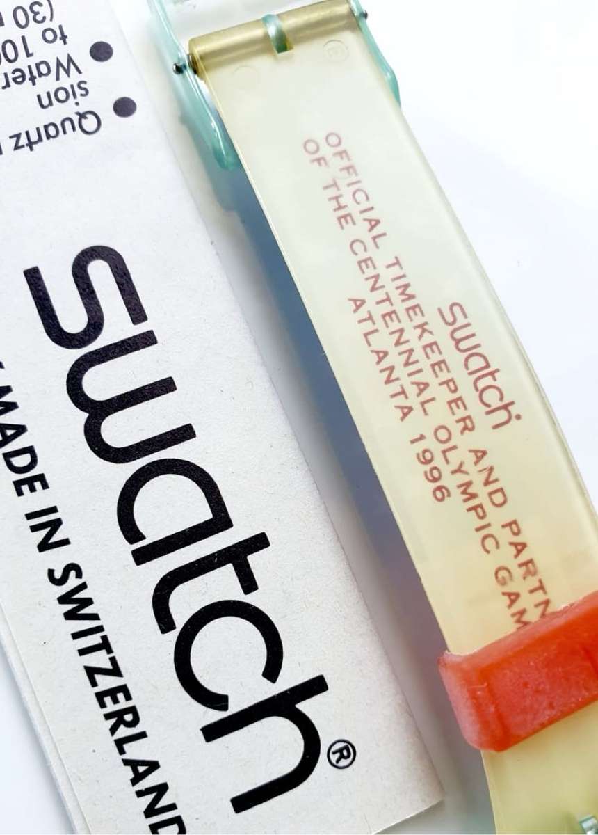 1996 Swatch ATLANTA LAURELS GZ145 Watch - IN ORIGINAL CASE