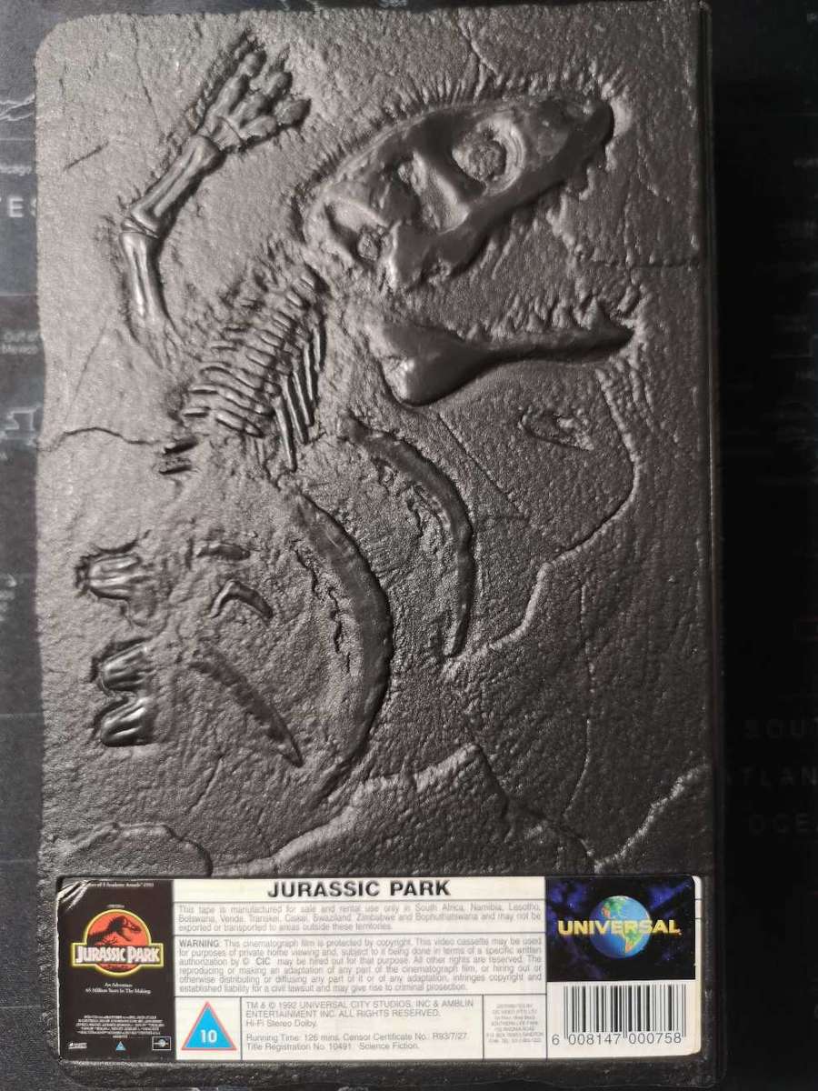 Rare Jurassic Park VHS Video Tape