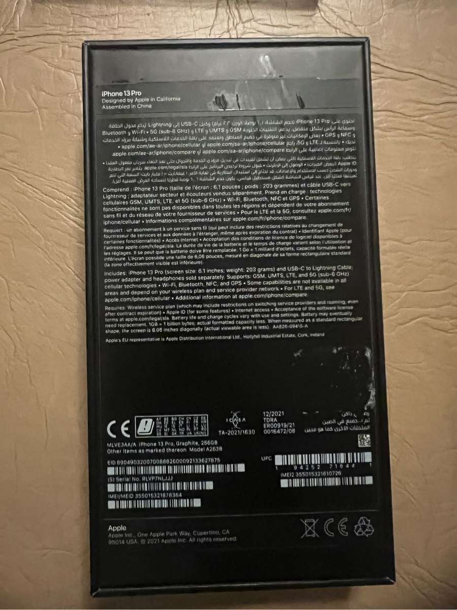 iPhone 13 Pro 256gb graphite