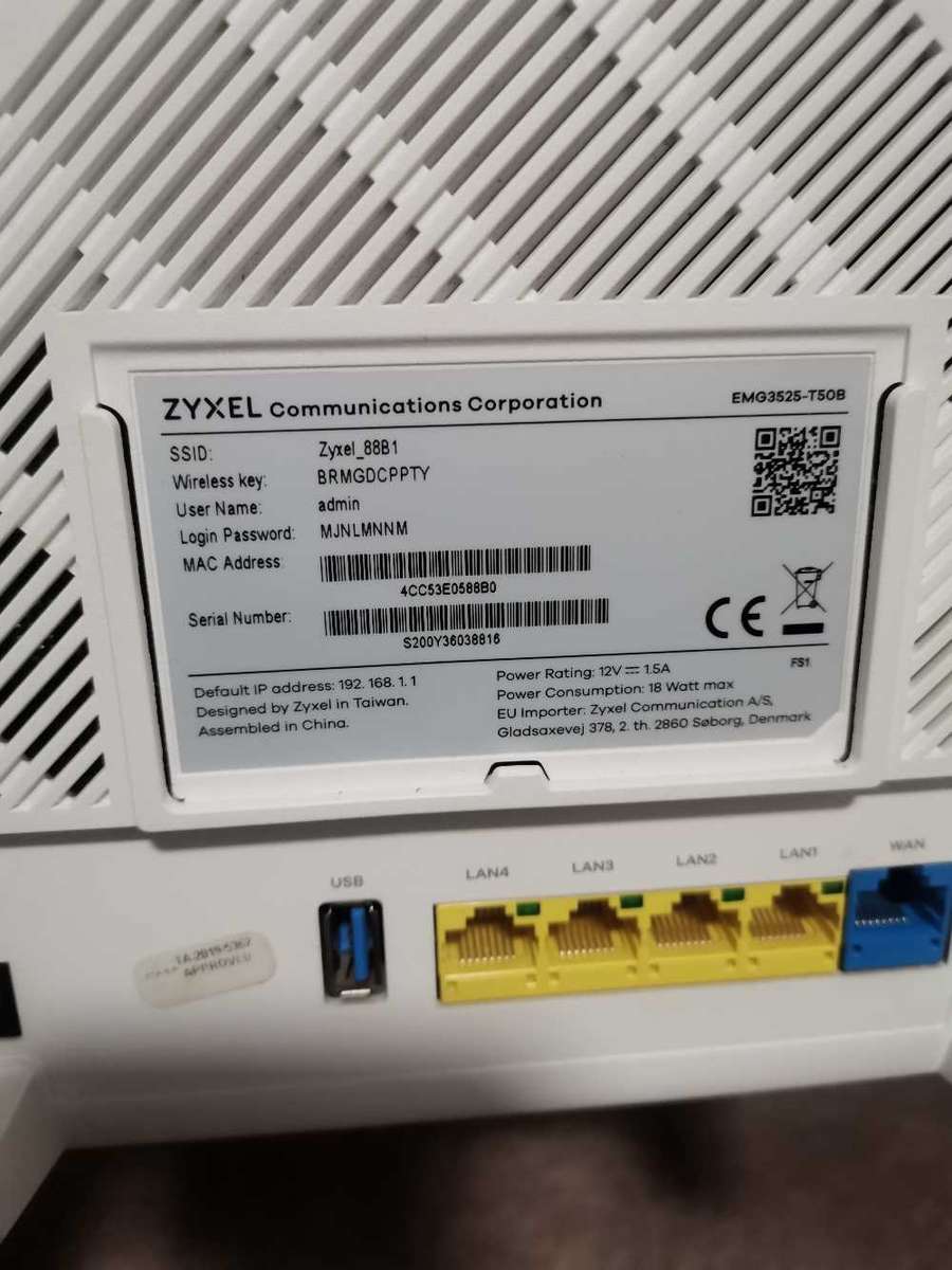 Zyxel wifi router