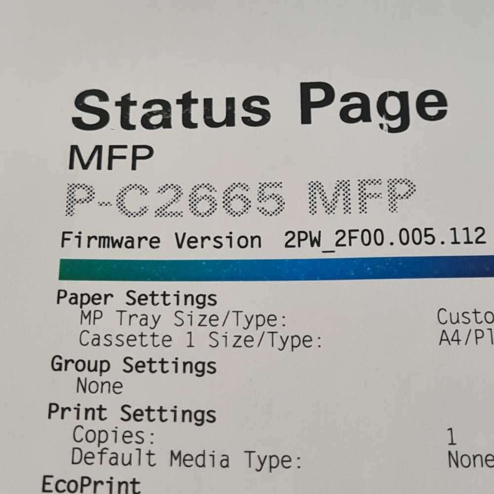 TA/Triumph-adler P-c2665 MFP Laser color printer