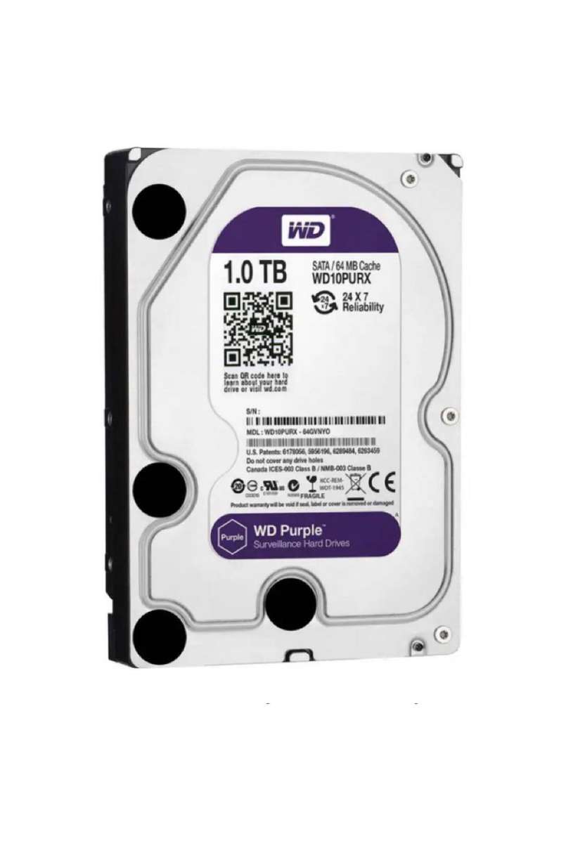 WD Purple Surveillance 3.5-inch Hard Drive - 1TB