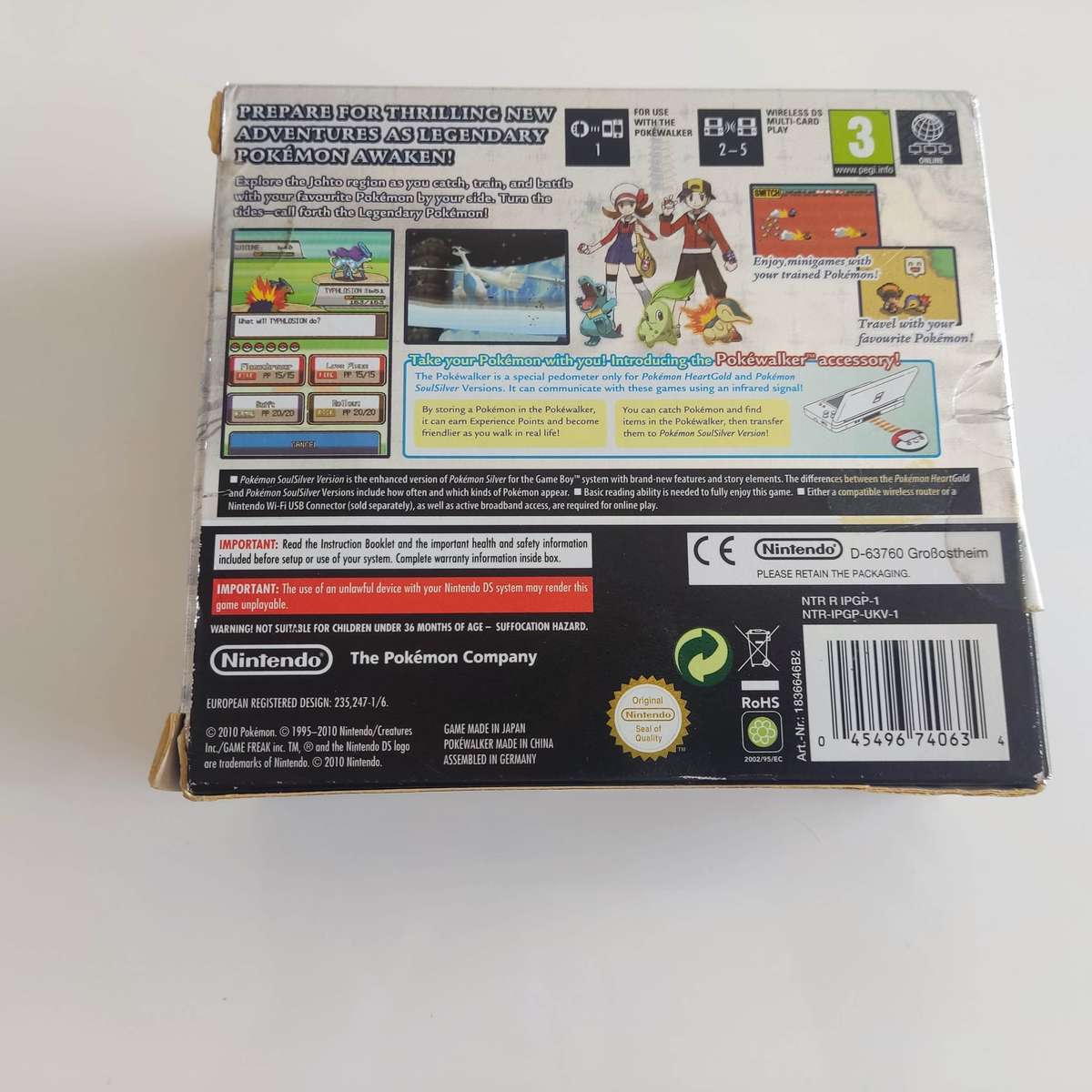 Pokémon Soulsilver Version Nintendo Ds