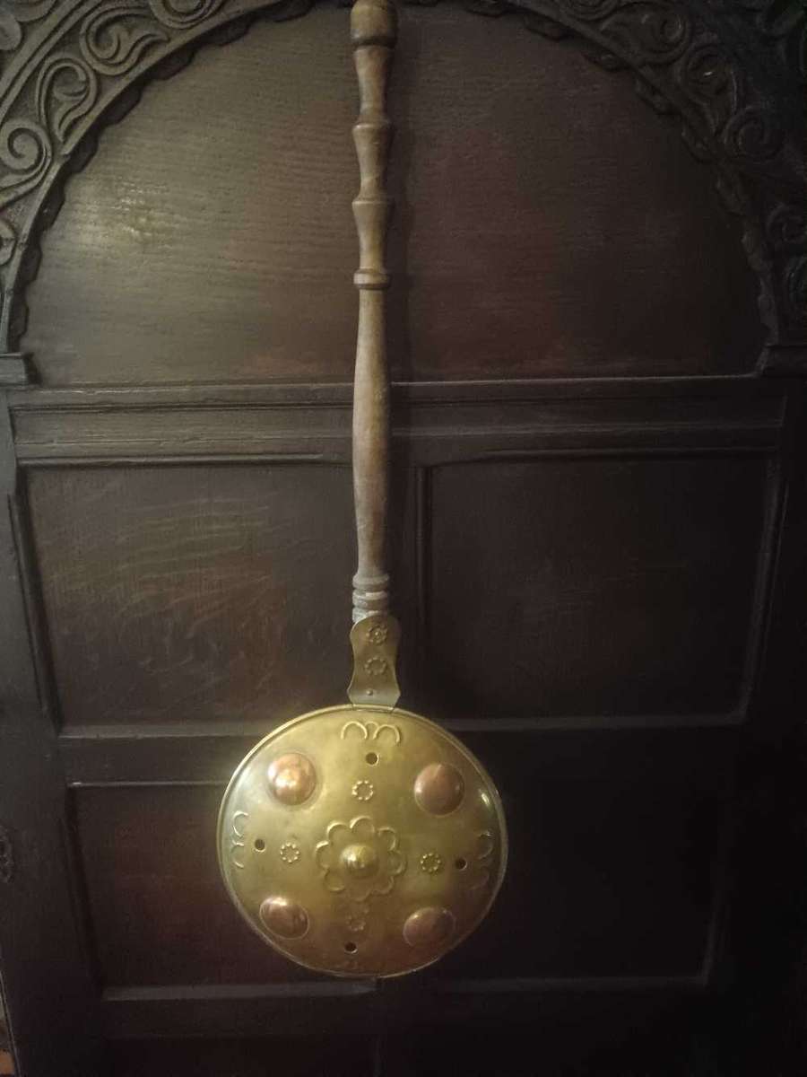 Antique Copper & Brass Bedwarmer