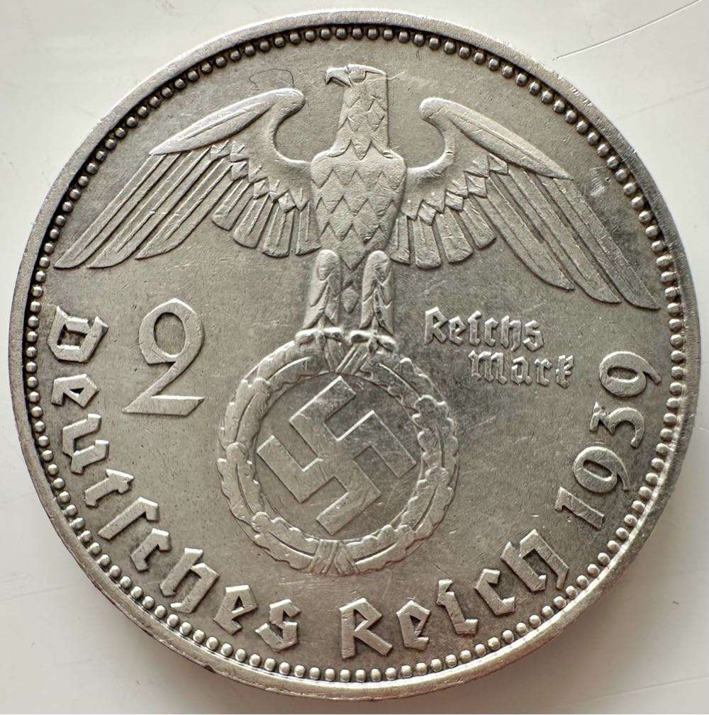 2 REICHSMARK - DEUTSCHES REICH - TOP CONDITION