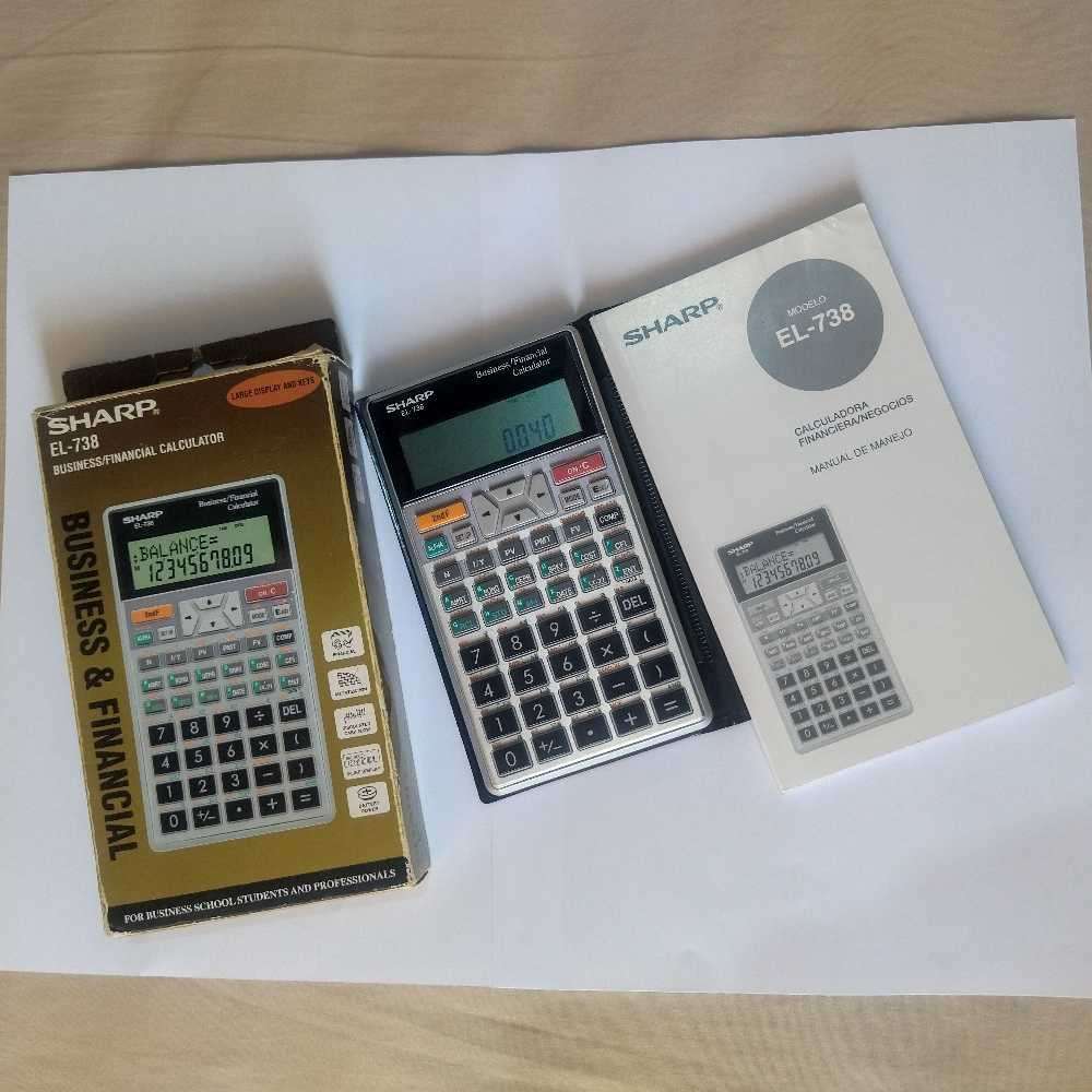SHARP EL-738BUSINESS AND FINANCIAL CALCULATOR