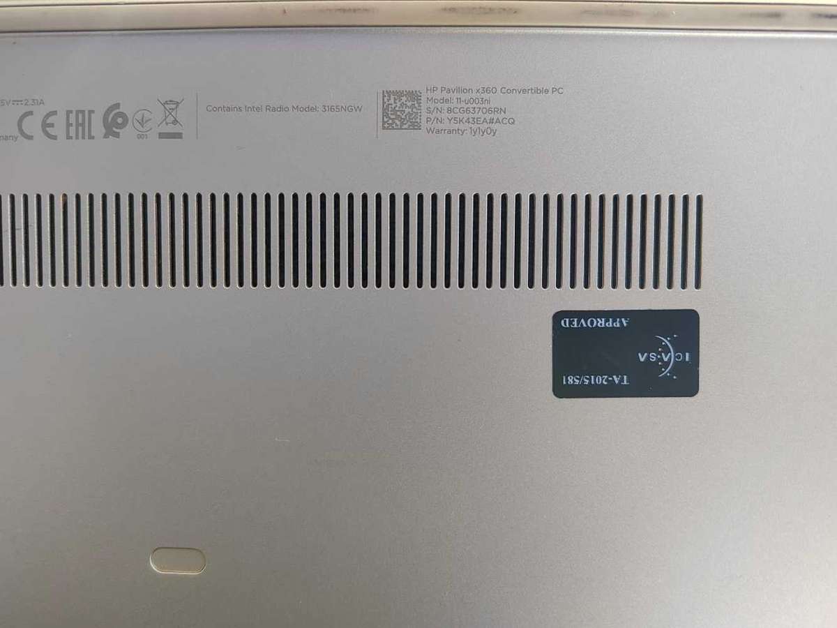 HP Pavillion x360 convertible