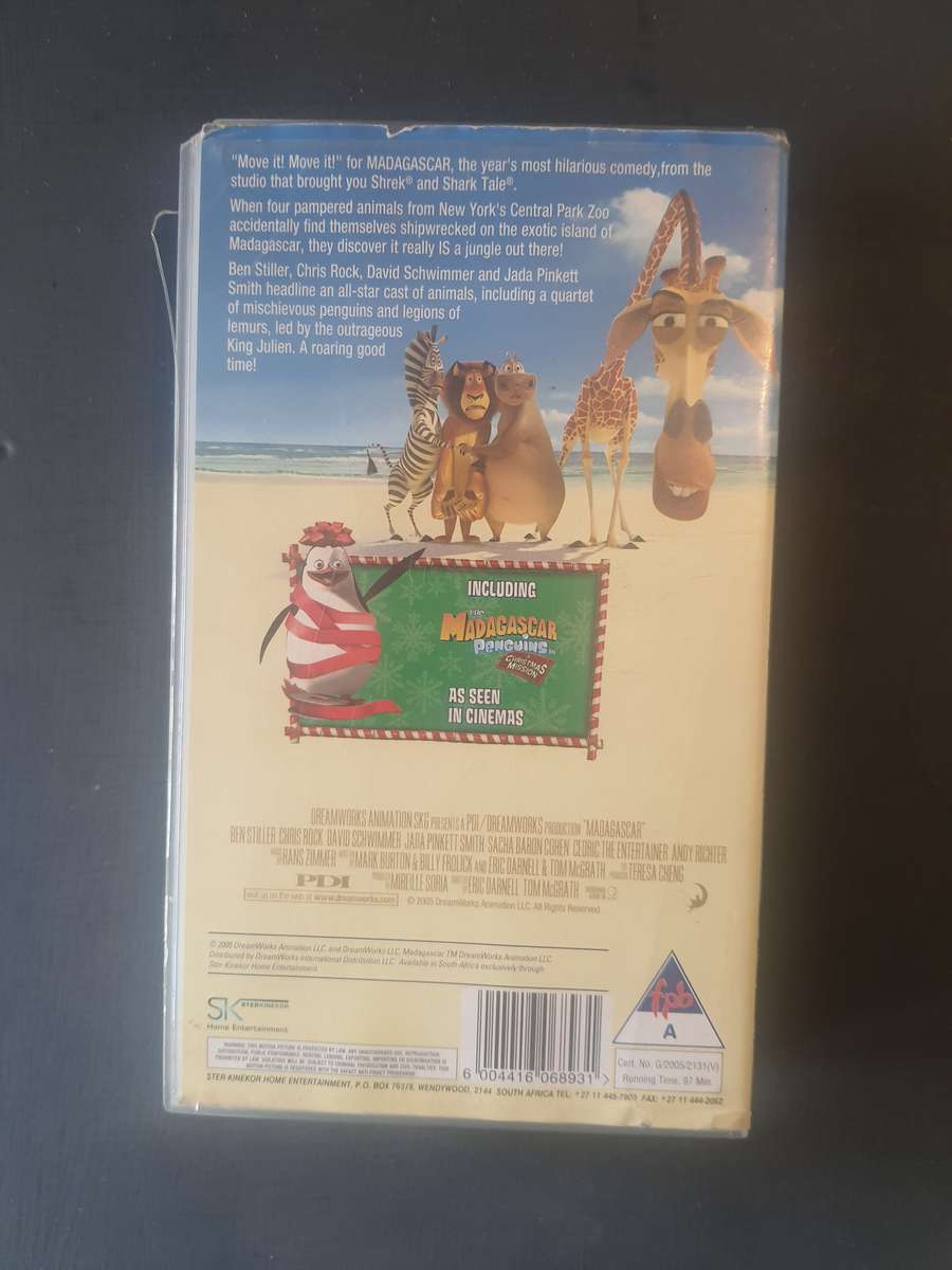 Madagascar vhs tape
