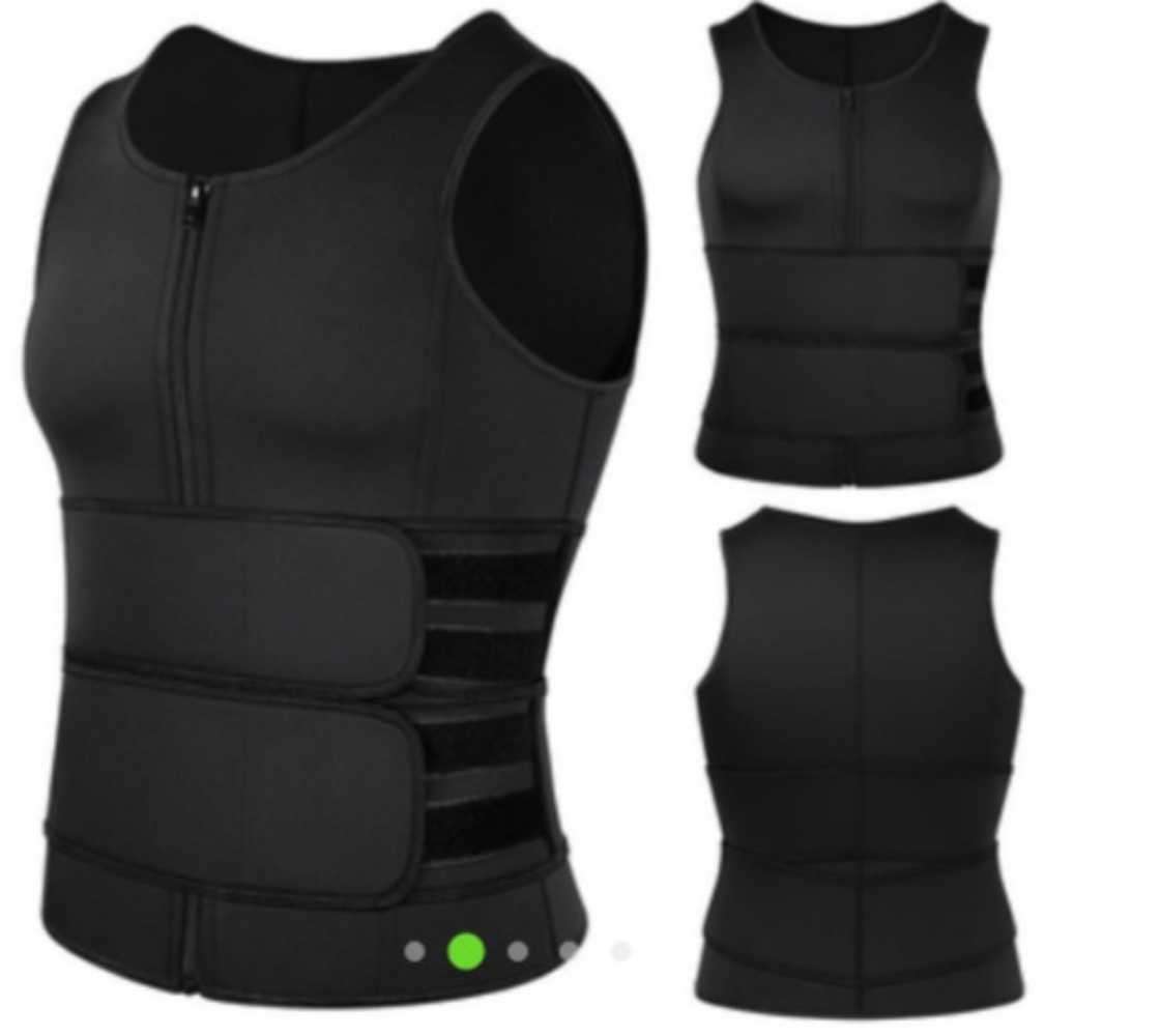 Compression Sculpting Sauna Fat Burn Zipper Vest (MEDIUM) ***UNBOXED DEAL***