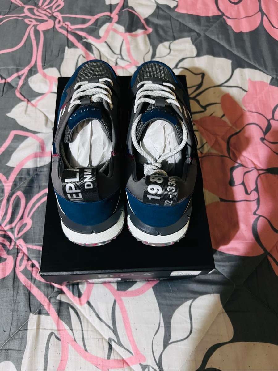 Replay field classic blue/gray sneakers