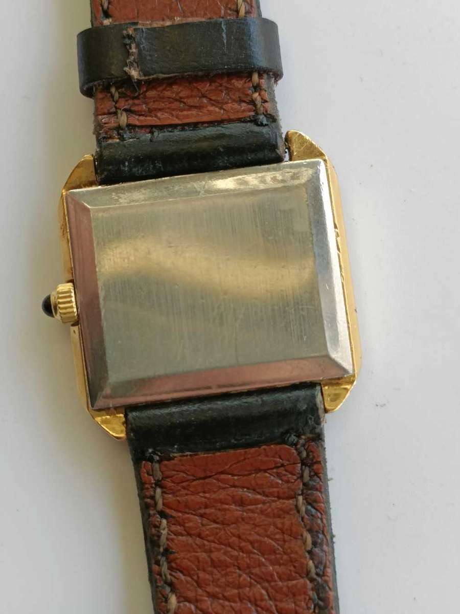 Omega De Ville Vintage Gold Square Manual Winding Mens Watch Authentic Not Working