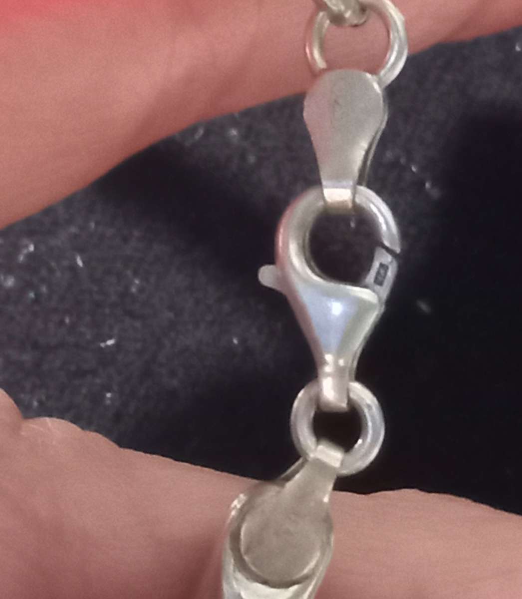 Vintage Italy 925 Sterling Silver Unique Chain