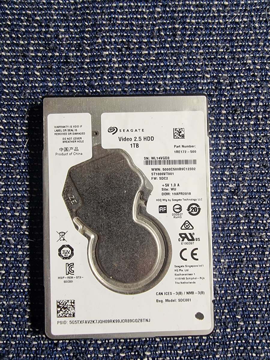 1Tb 2.5" Laptop Hard Drive