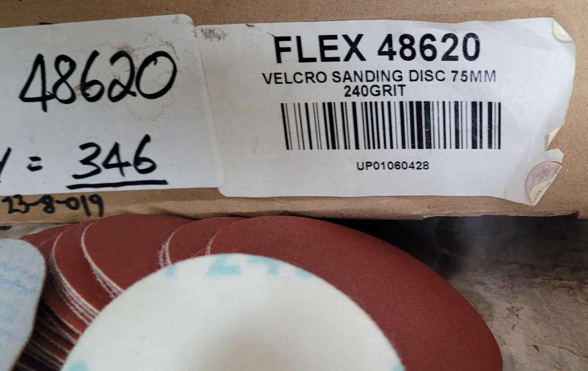 10x Flexi 48620 Sanding Discs, 75mm, 240 Grit (BID PER PACK Of 10x)!!!