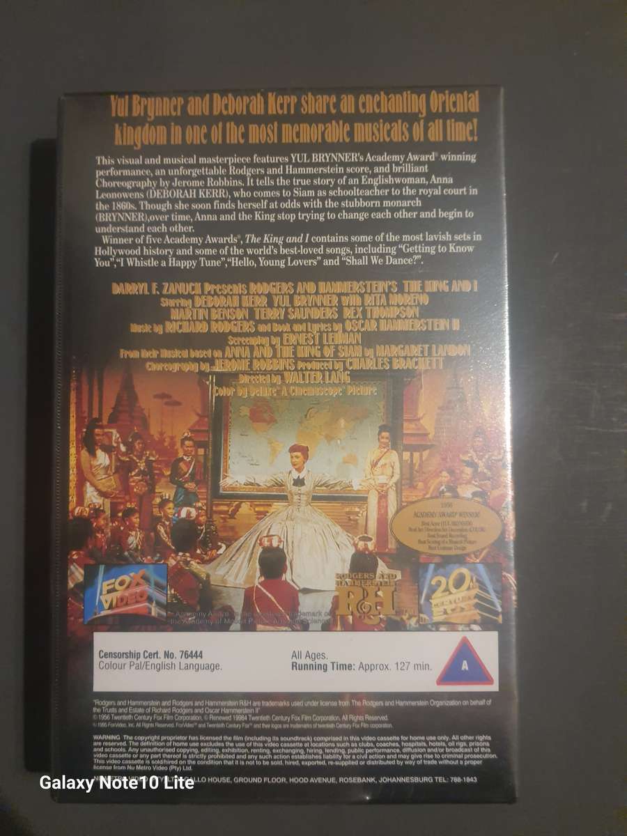 The king and x vhs brand new vhs